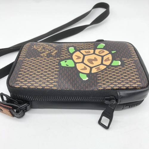 Louis Vuitton Giant Damier Ebene Canvas LV x Nigo Double Phone Pouch photo 8