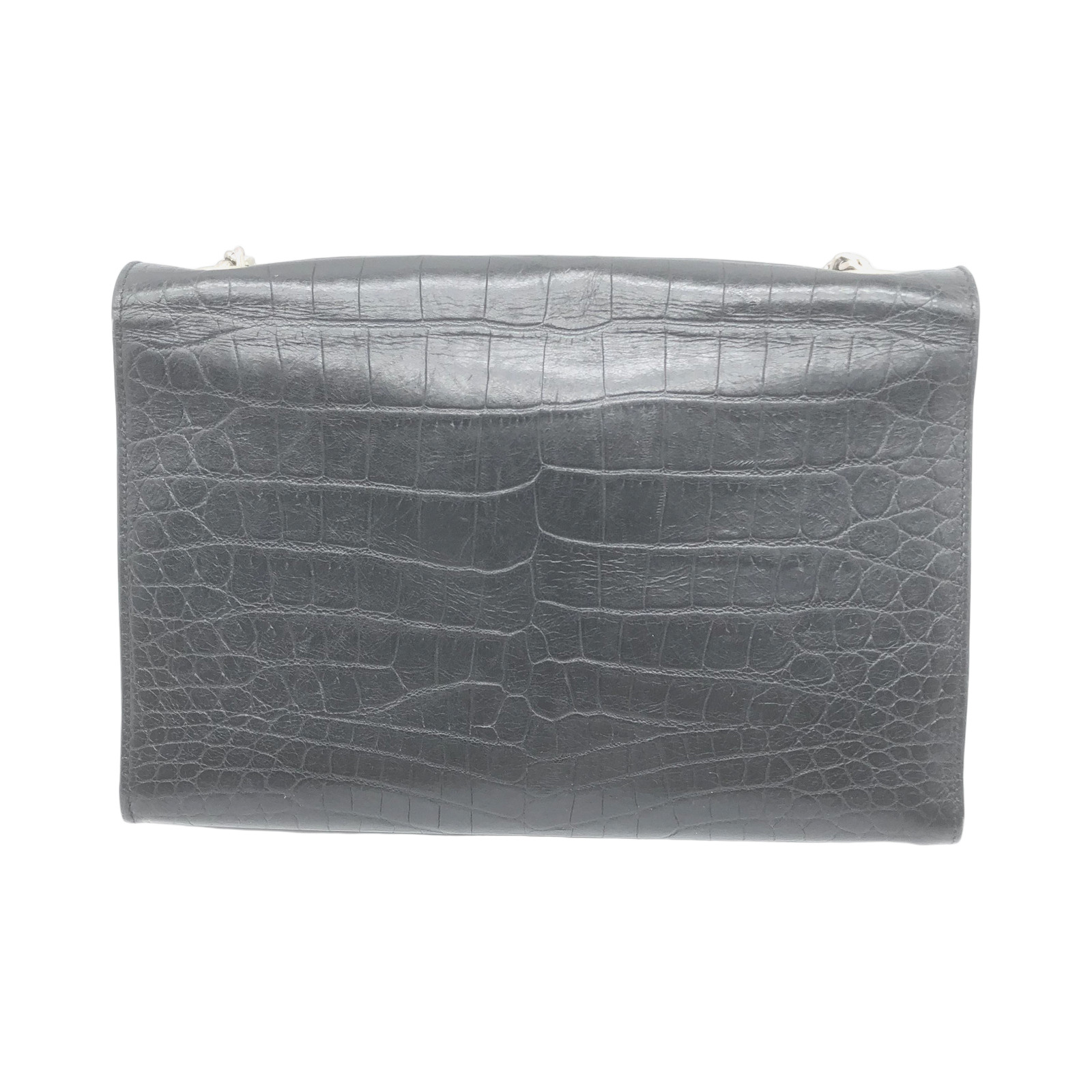 Yves Saint Laurent Crocodile Embossed Leather Sunset Shoulder Bag photo 2