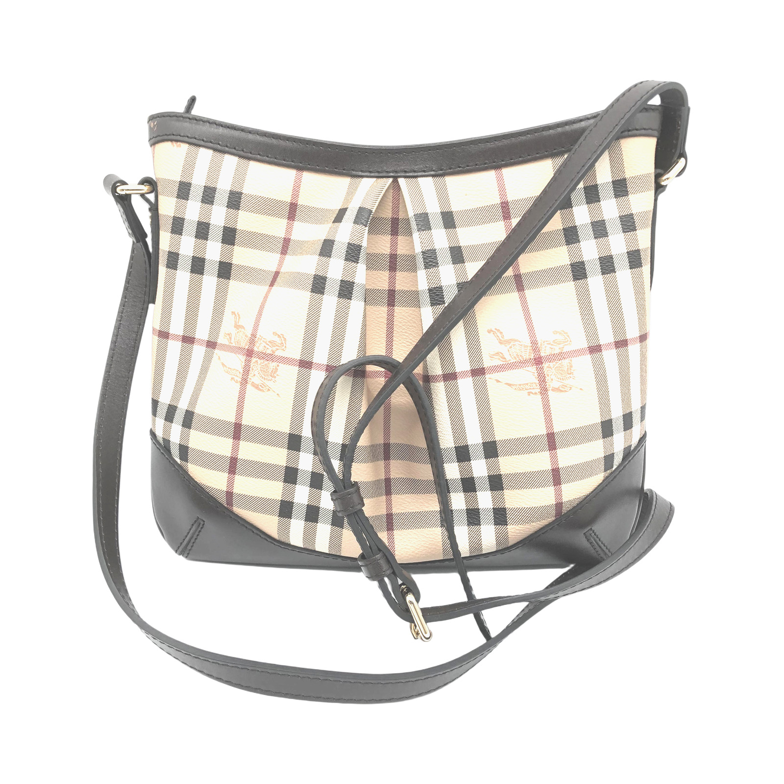 Burberry Haymarket Check Coated Canvas Crossbody