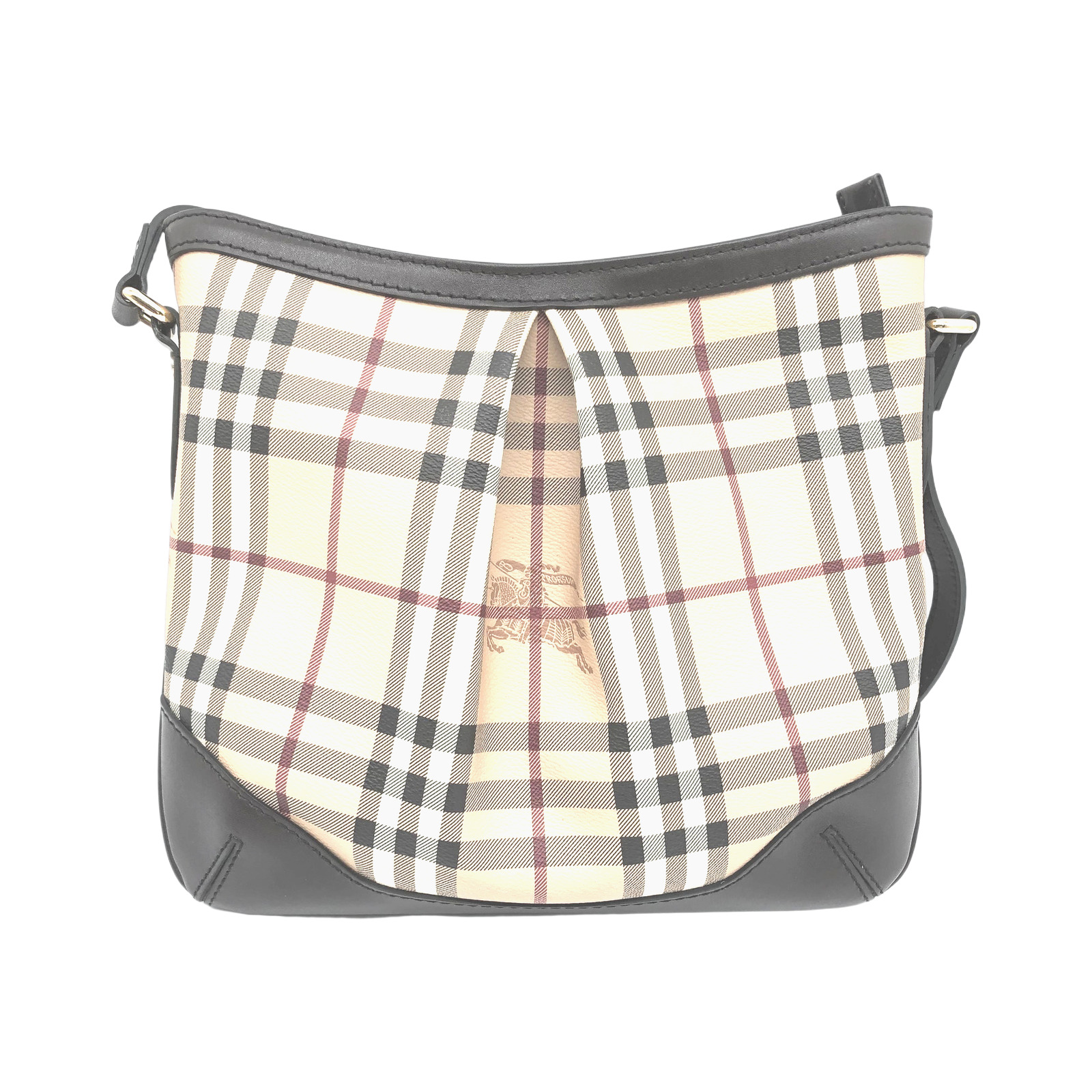 Burberry Haymarket Check Coated Canvas Crossbody photo 2