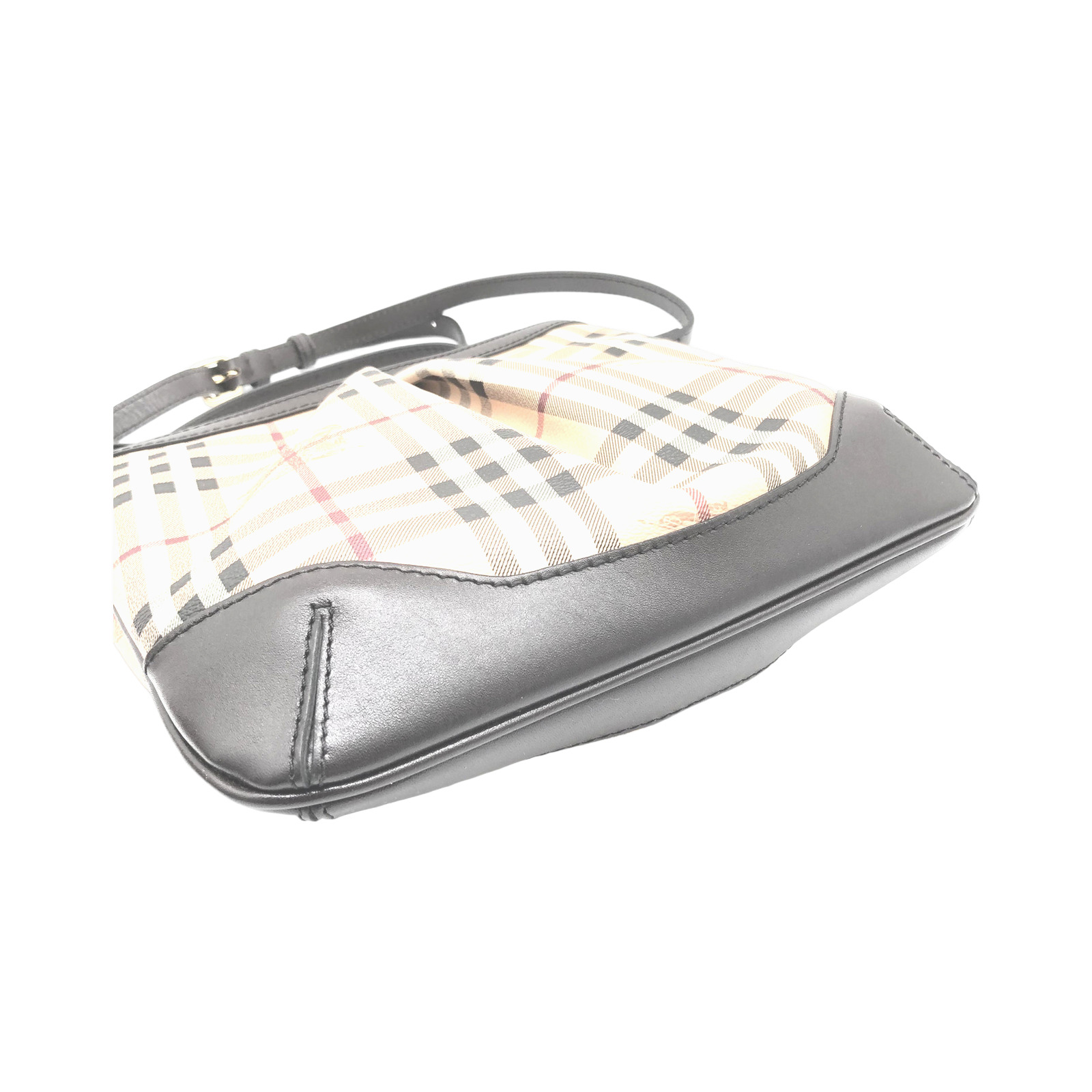 Burberry Haymarket Check Coated Canvas Crossbody photo 3