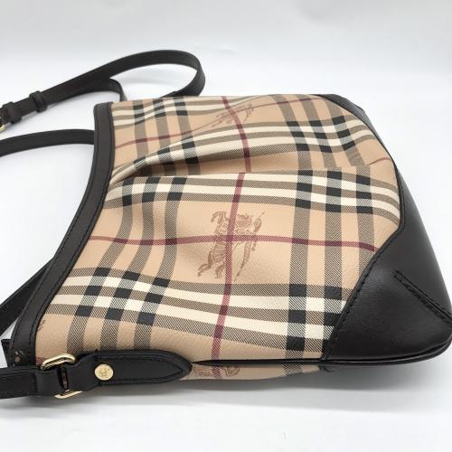 Burberry Haymarket Check Coated Canvas Crossbody photo 7