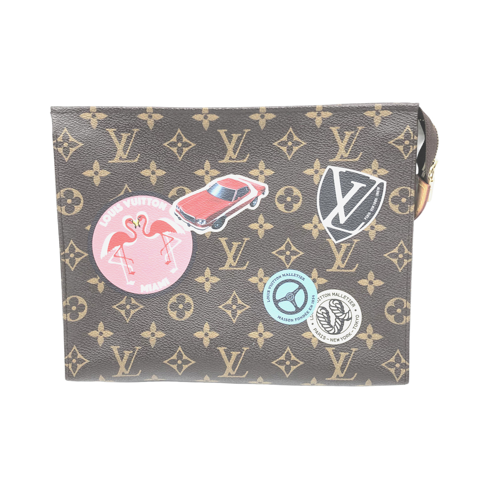 Louis Vuitton Limited Edition Monogram Canvas World Tour Poche Toilette