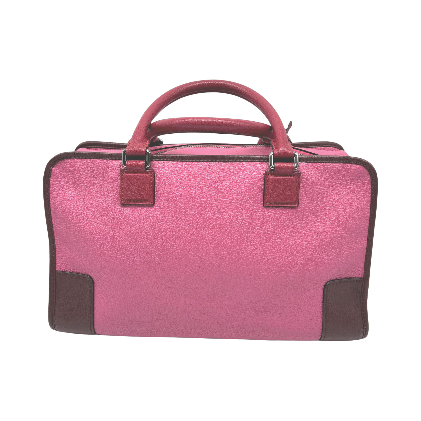 Loewe Amazona Handbag In Pink Leather photo 2