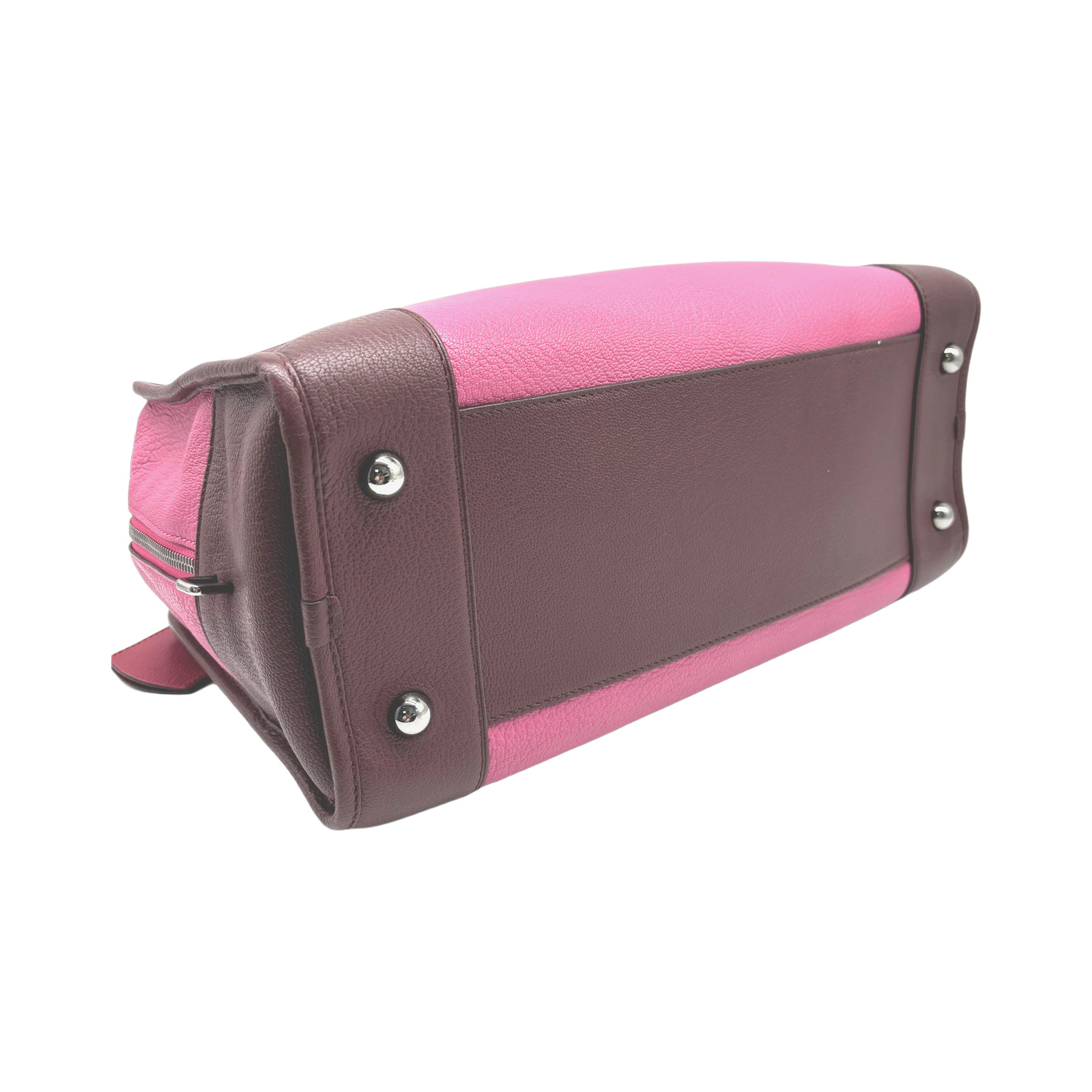 Loewe Amazona Handbag In Pink Leather photo 3
