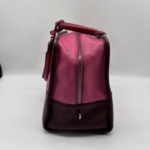 Loewe Amazona Handbag In Pink Leather photo 7