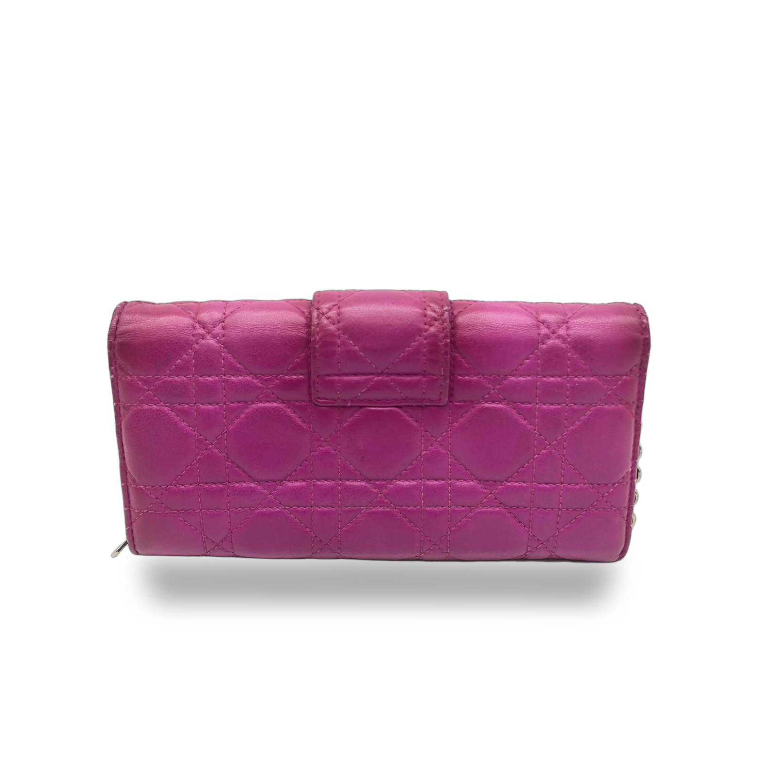 Christian Dior Lambskin Cannage Miss Dior Chain Wallet