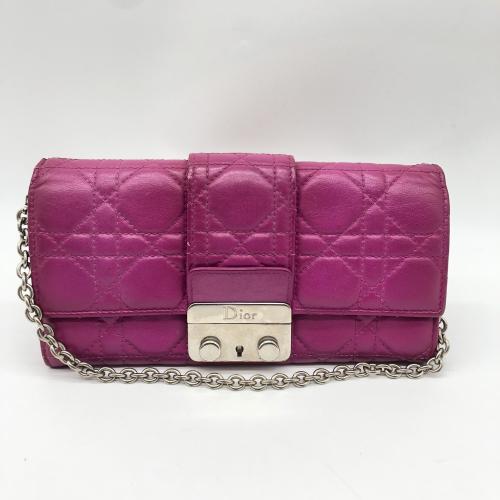 Christian Dior Lambskin Cannage Miss Dior Chain Wallet photo 2
