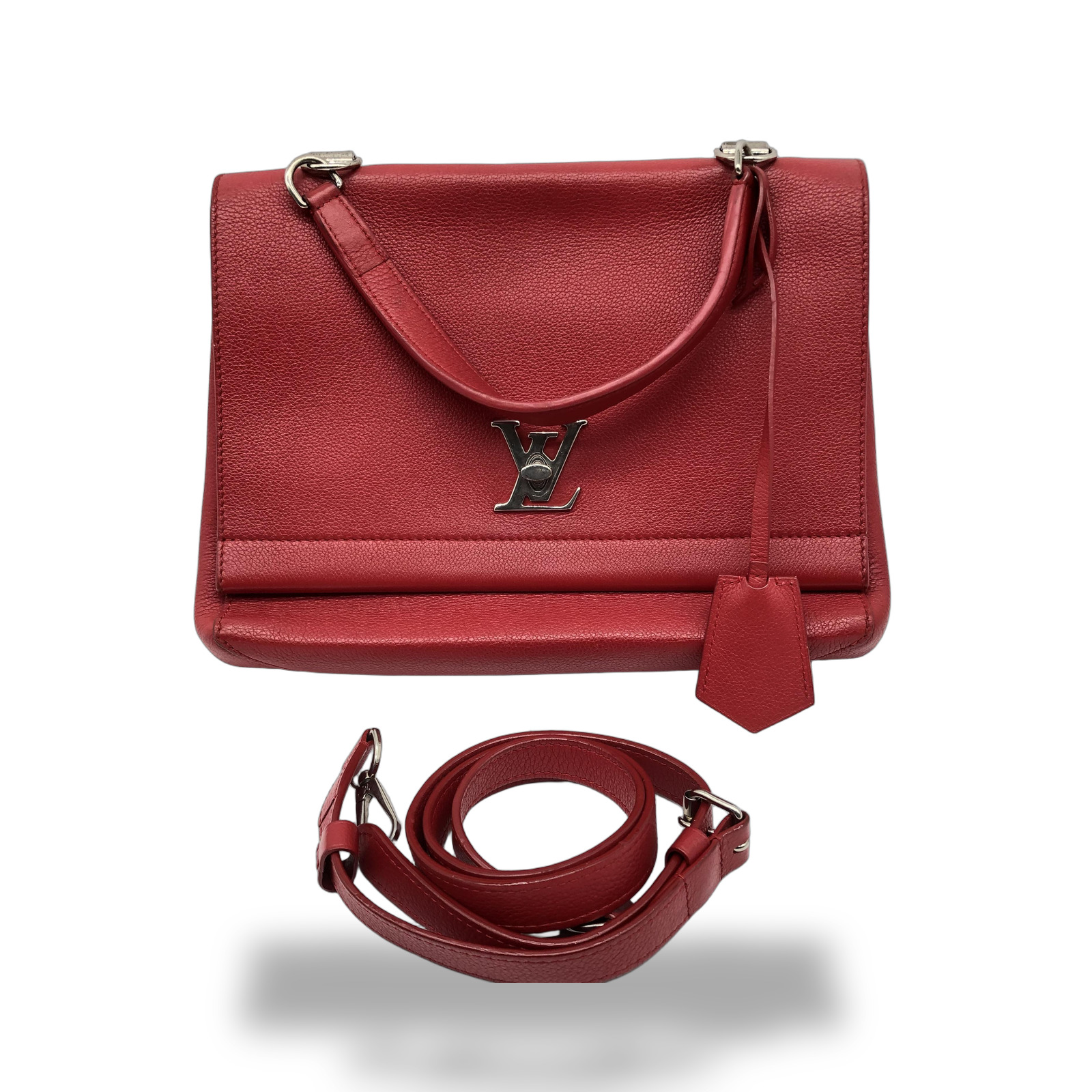 Louis Vuitton Red Lockme Ii Top Handle Bag