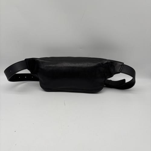 Yves Saint Laurent Black Leather Belt Bag With Logo photo 2