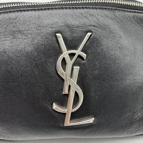 Yves Saint Laurent Black Leather Belt Bag With Logo photo 6