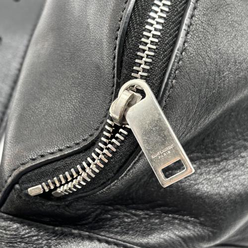 Yves Saint Laurent Black Leather Belt Bag With Logo photo 7