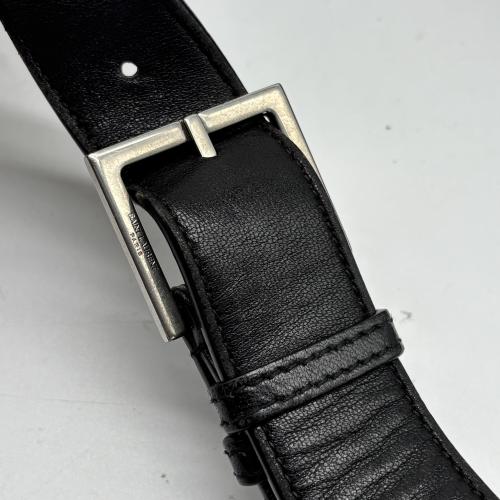 Yves Saint Laurent Black Leather Belt Bag With Logo photo 8