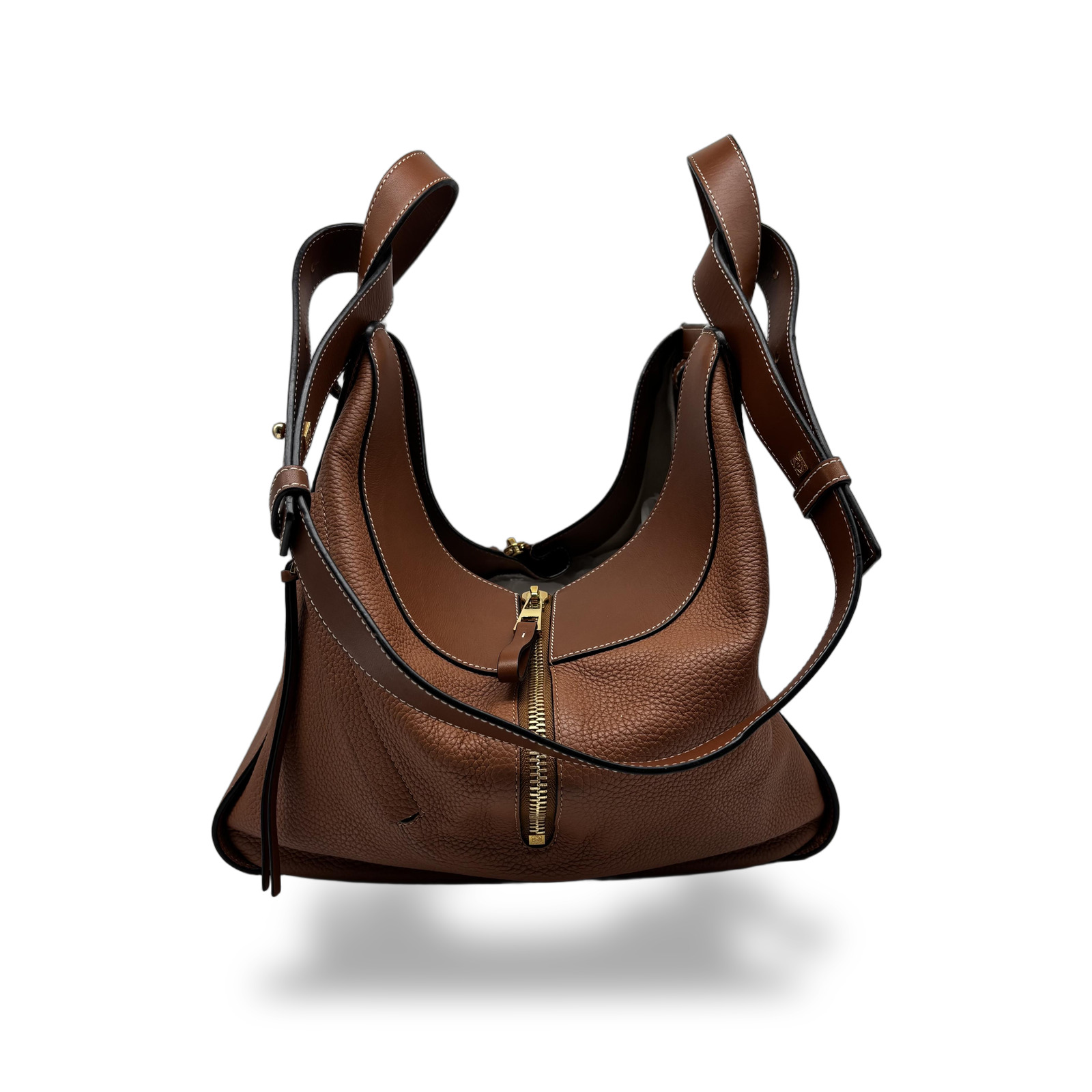Loewe Brown Leather Hammock Bag