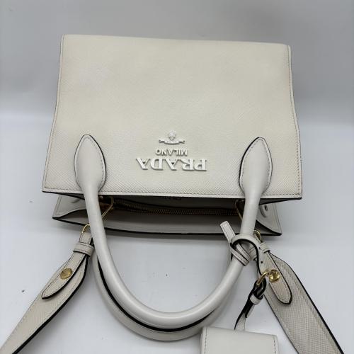 Prada Saffiano Cuir Calfskin Monochrome Top Handle Tote photo 5