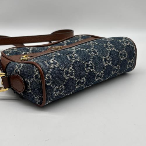 Gucci Ophidia GG Denim Crossbody Bag photo 3