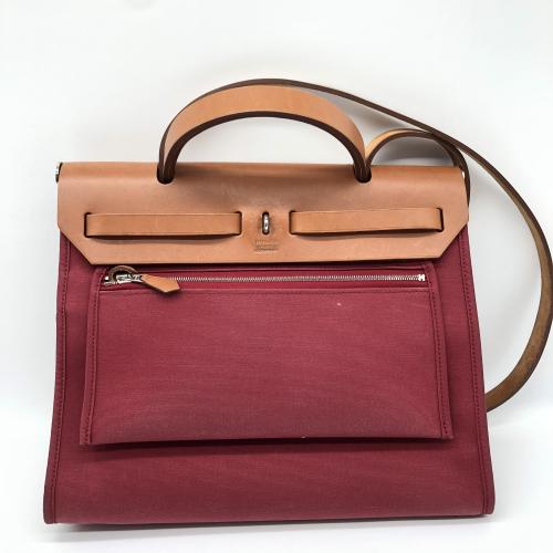 Hermès Red Herbag Zip Shoulder Bag photo 2