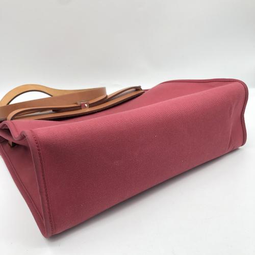 Hermès Red Herbag Zip Shoulder Bag photo 3