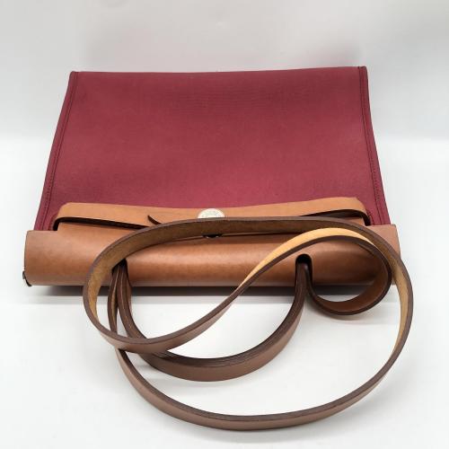 Hermès Red Herbag Zip Shoulder Bag photo 6