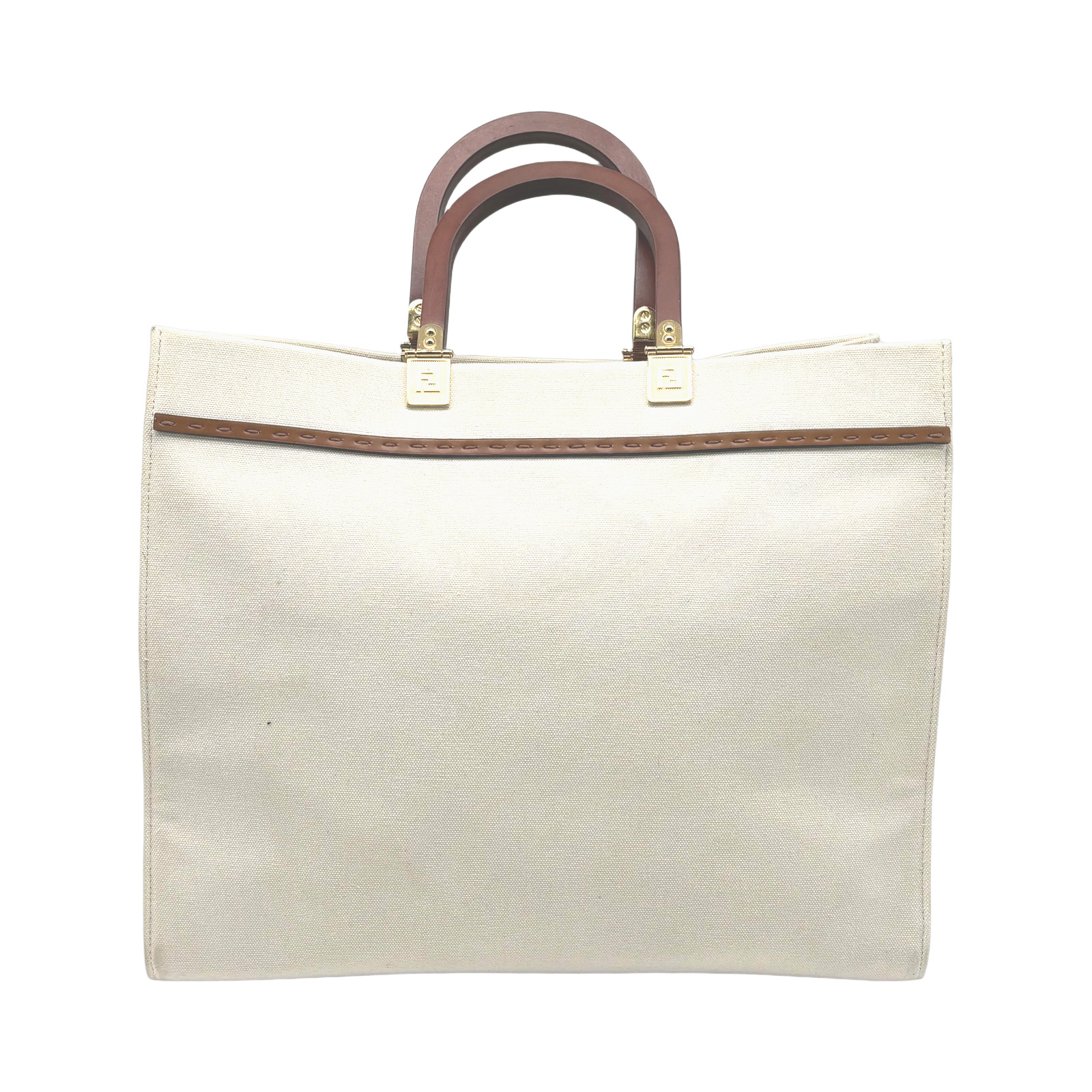 Fendi Canvas Sunshine Shopper Tote Bag photo 2