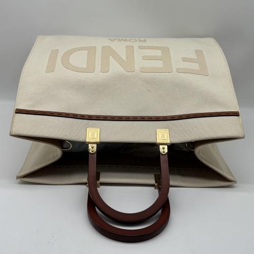 Fendi Canvas Sunshine Shopper Tote Bag photo 5