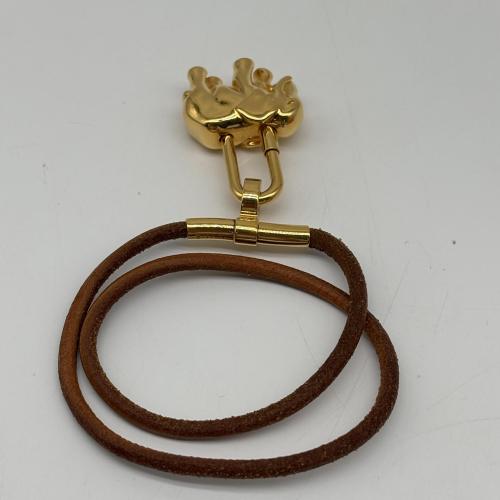 Hermès Gold Elephant Cadena Charm Necklace photo 5