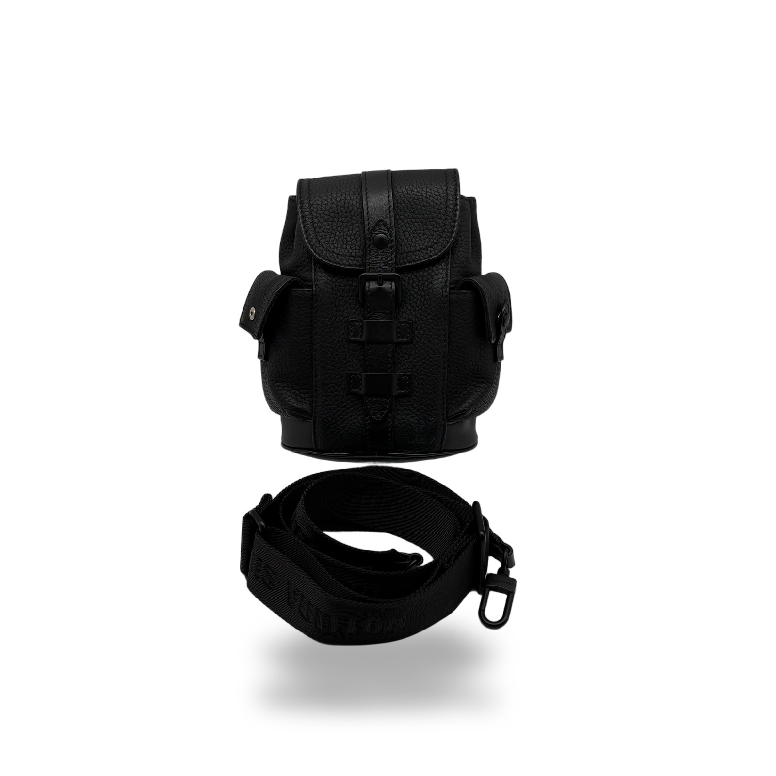 Louis Vuitton Black Taurillon Christopher Backpack