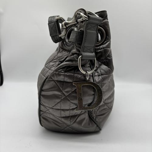 Christian Dior Metallic Cannage Drawstring Shoulder Bag photo 6