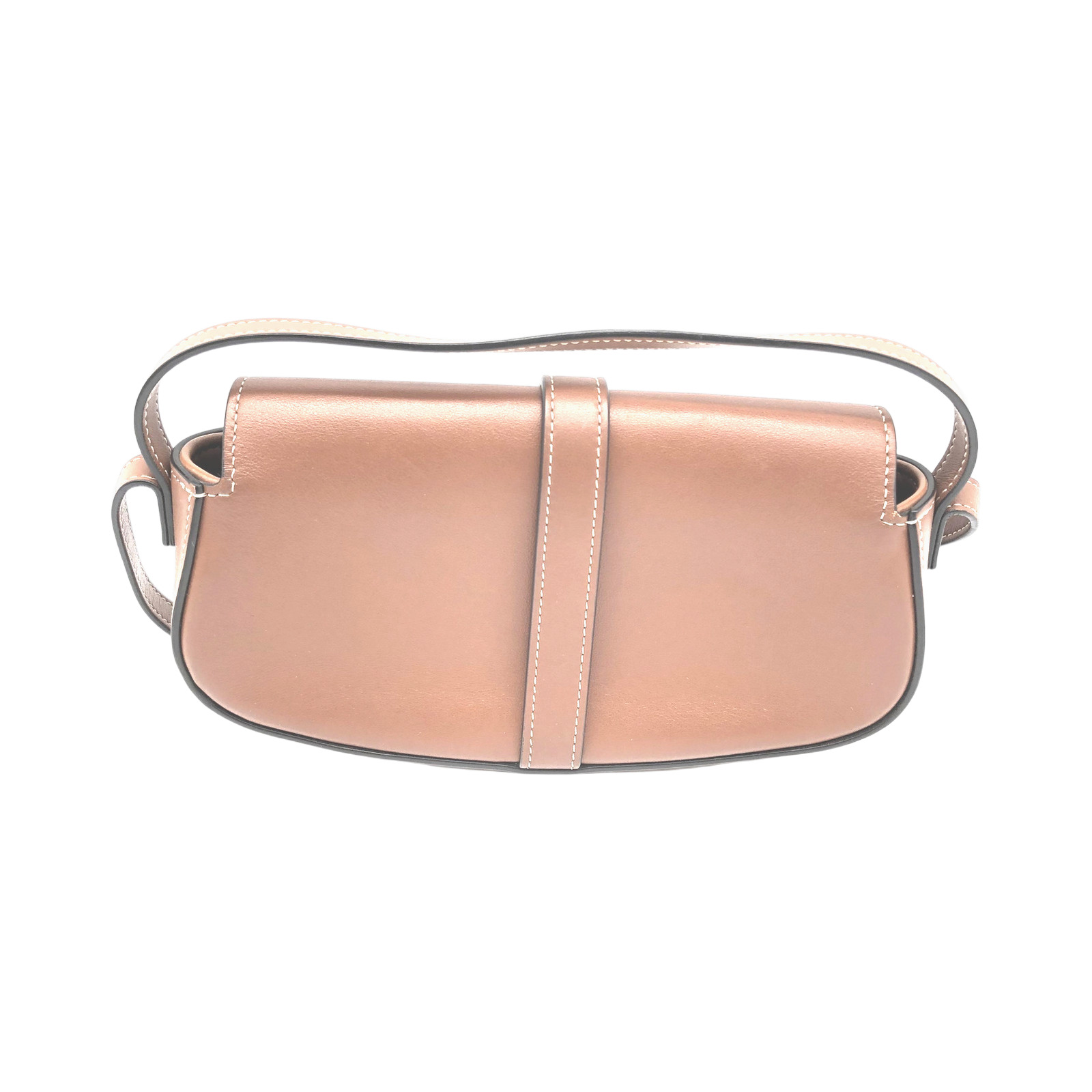 Celine Brown Smooth Calfskin Leather Tabou Clutch on Strap photo 2
