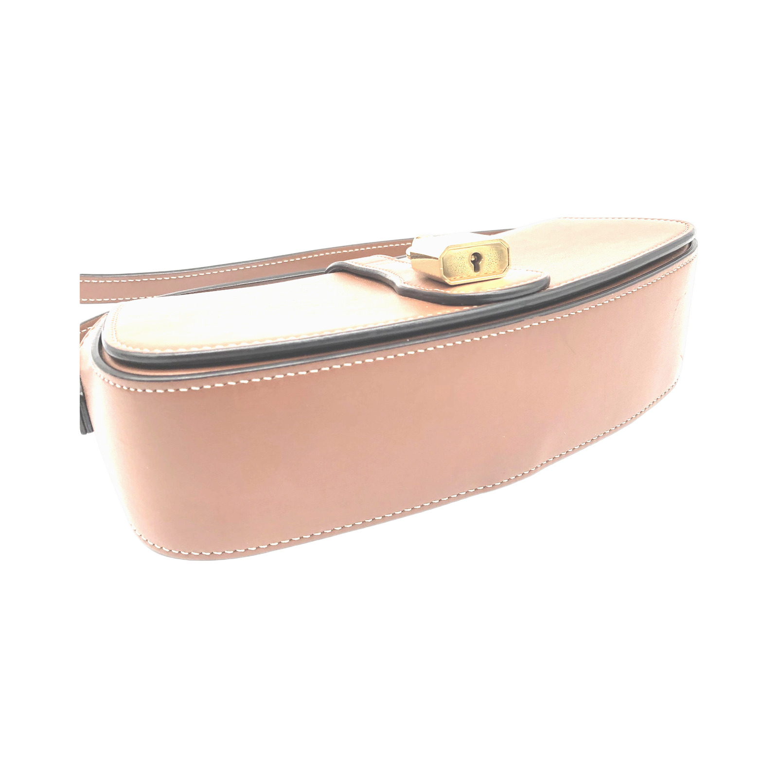 Celine Brown Smooth Calfskin Leather Tabou Clutch on Strap photo 3