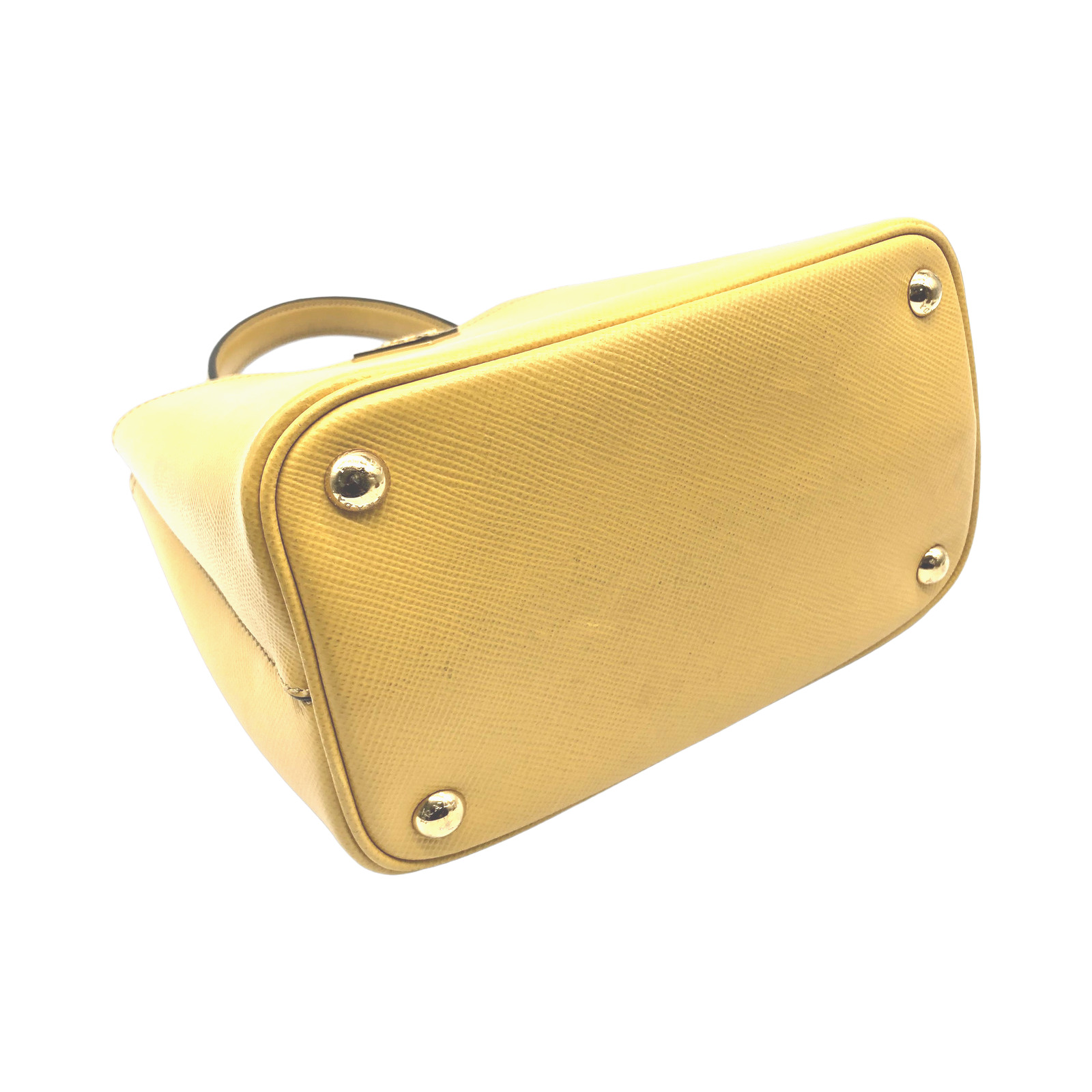Prada Yellow Panier  Saffiano Leather Bucket Bag photo 3
