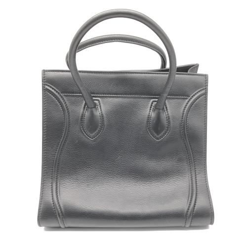 Celine Black Leather Luggage Tote Bag photo 2