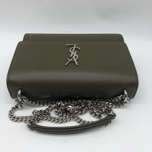 Yves Saint Laurent Olive Green GLeather Sunset Shoulder Bag photo 6