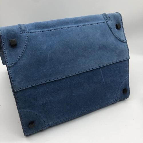 Celine Blue Suede Phantom Tote photo 3