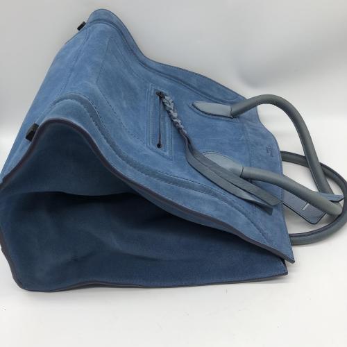 Celine Blue Suede Phantom Tote photo 7