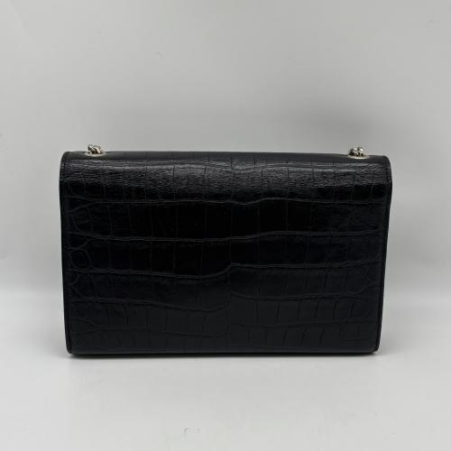 Yves Saint Laurent Croc-Embossed Leather Crossbody Bag photo 2