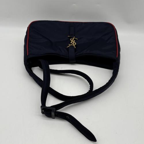 Yves Saint Laurent Navy Nylon Shoulder Bag photo 5