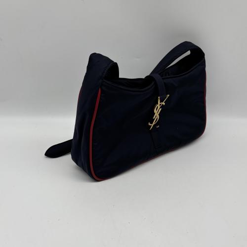 Yves Saint Laurent Navy Nylon Shoulder Bag photo 6