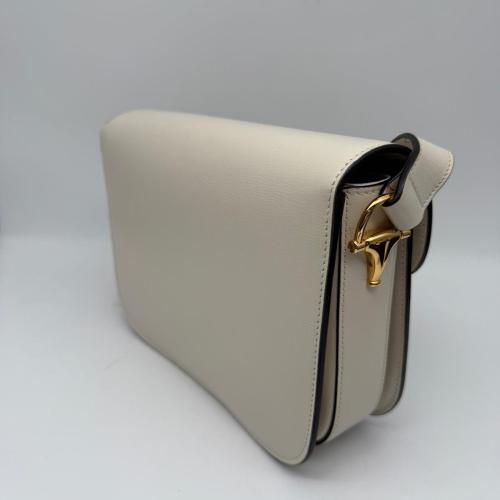 Gucci White Leather Horsebit 1955 Shoulder Bag photo 8