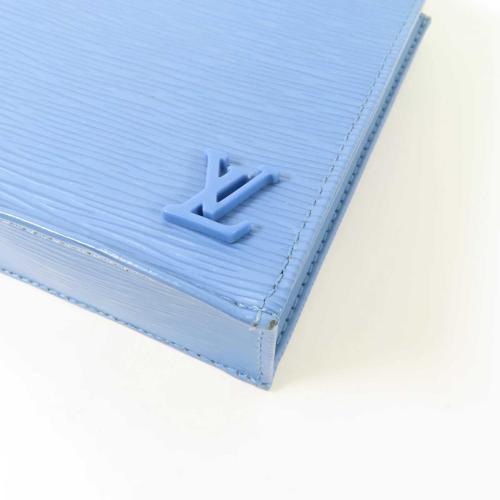 Louis Vuitton Blue Epi Leather Petit Sac Plat photo 5