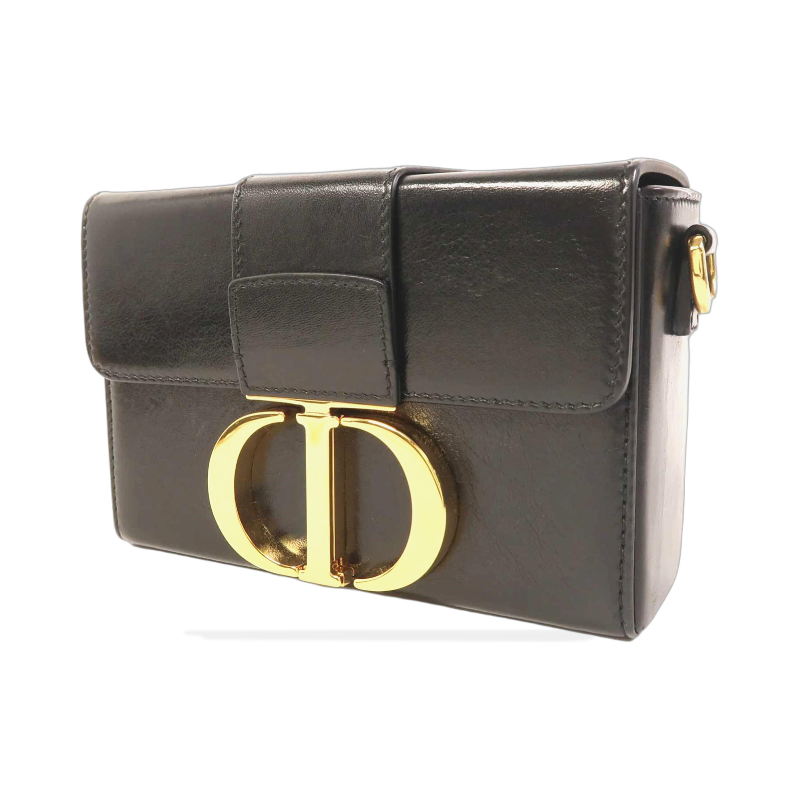 Christian Dior Black Leather Montaigne Box Crossbody Bag photo 4