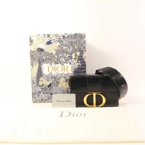 Christian Dior Black Leather Montaigne Box Crossbody Bag photo 8
