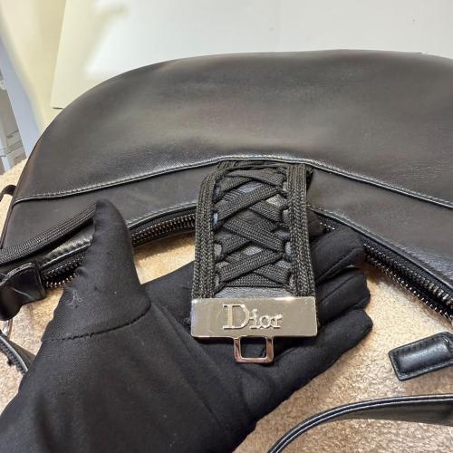 Christian Dior Black Leather Admit It Hobo Bag photo 4