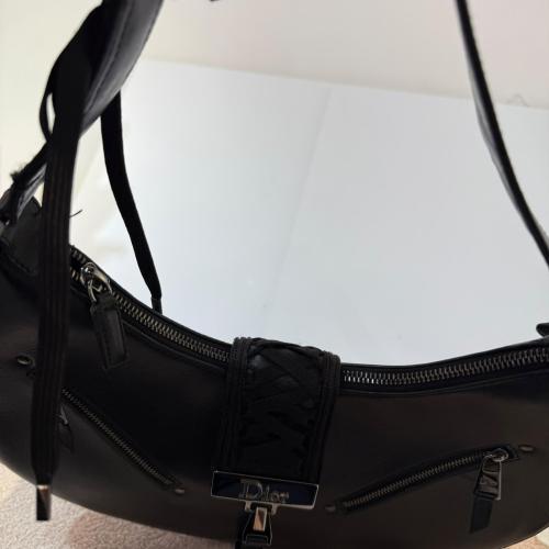 Christian Dior Black Leather Admit It Hobo Bag photo 8
