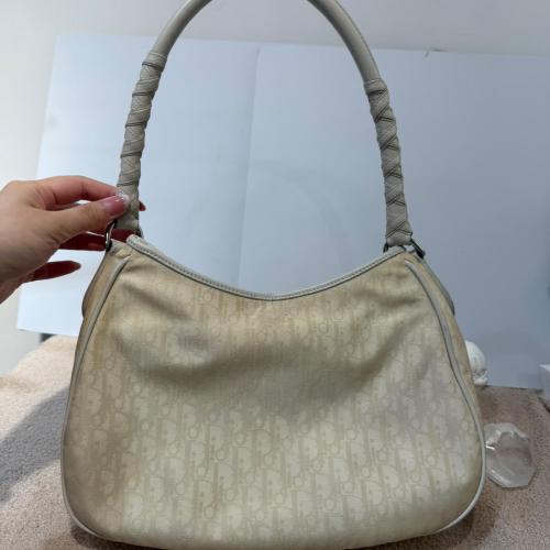 Christian Dior Beige Monogram Trotter Canvas Shoulder Bag photo 4