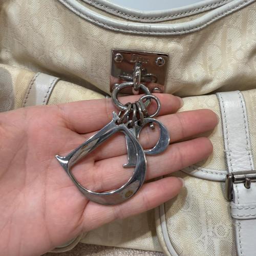 Christian Dior Beige Monogram Trotter Canvas Shoulder Bag photo 6