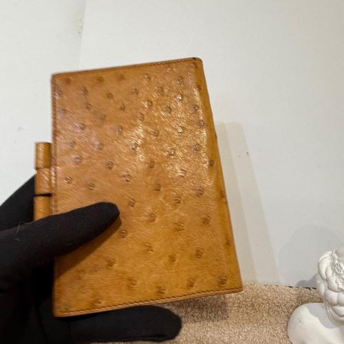 Hermès Ostrich Agenda Cover In Brown photo 4