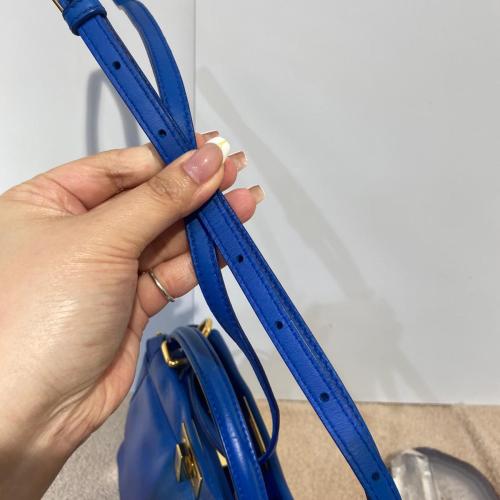 Fendi Blue Leather Peekaboo Bag photo 5