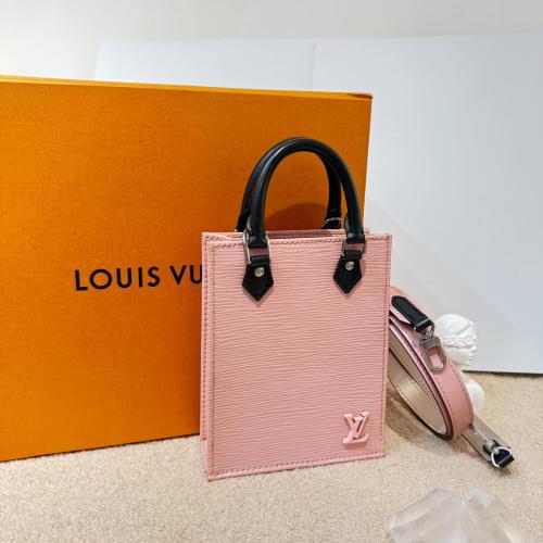 Louis Vuitton Light Pink Epi Petit Sac Plat Handbag