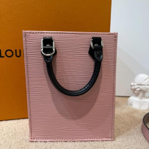 Louis Vuitton Light Pink Epi Petit Sac Plat Handbag photo 2